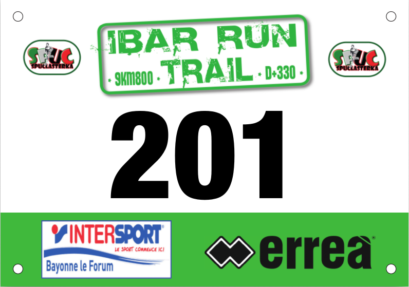 IBAR RUN TRAIL 2016 Dossards