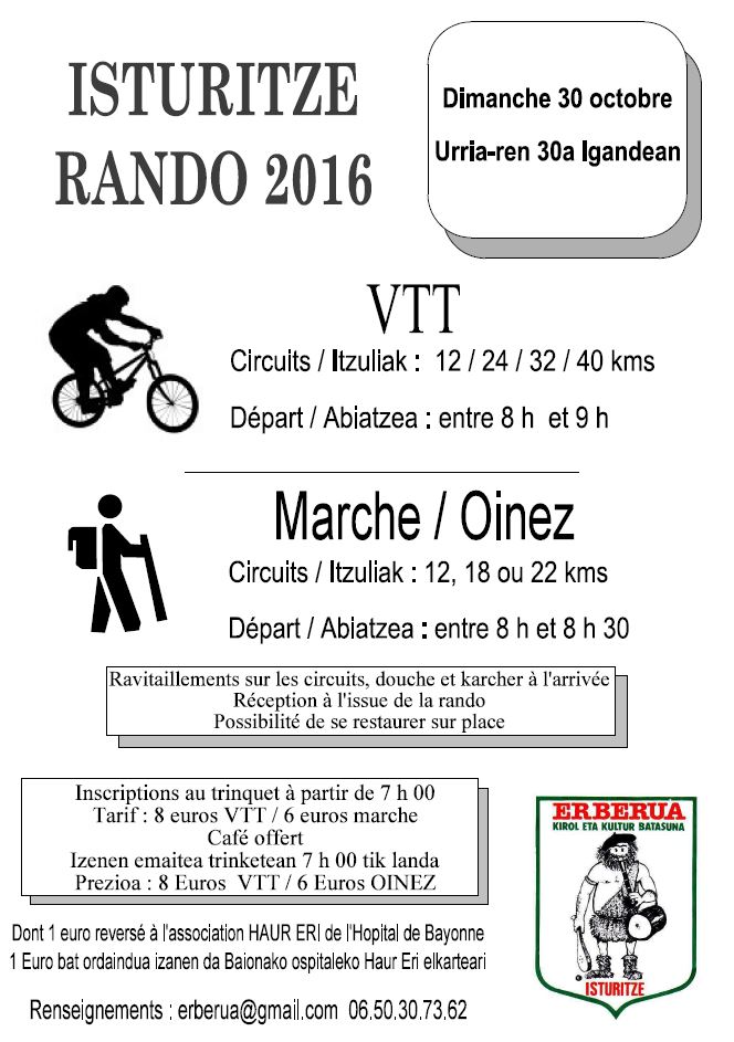 RANDO ERBERUA / ISTURITS SPUCLASTERKA